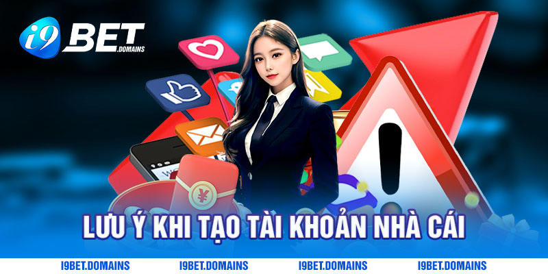 Lưu ý trong quá trình khi tạo tài khoản nhà cái